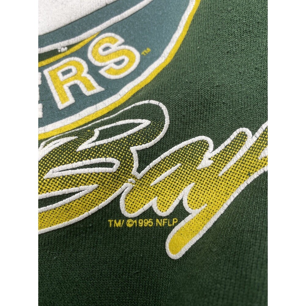 Vintage 1995 Green Bay Packers Sweatshirt Mens Large Cliff Engle Made in USA Y2K - Picture 2 of 8